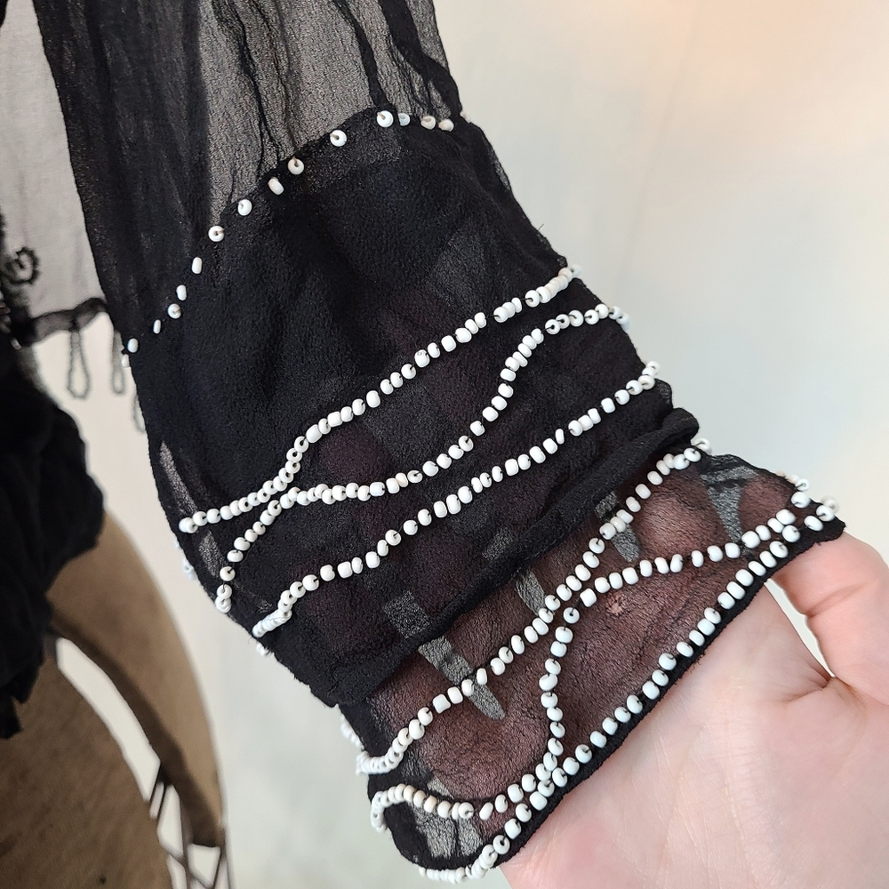 Gorgeous antique edwardian 1910s 1920s blouse! - Picture 9 of 9